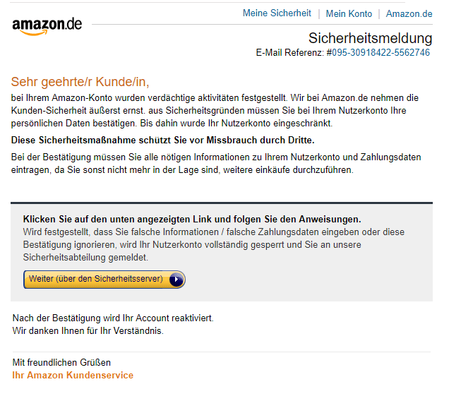 Amazon Phishing